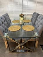 Eettafel met stoelen - Stijlvol en compleet!, Huis en Inrichting, Tafels | Eettafels, Ophalen, 200 cm of meer, 150 tot 200 cm