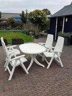 Tuintafel en 4 stoelen Hartman, Tuin en Terras, Tuinsets en Loungesets, Ophalen, Gebruikt, Kunststof