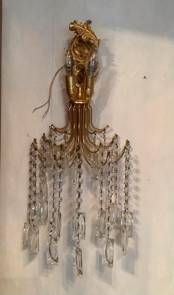 Vergulde Wandlamp Louis XVI Stijl 60 cm., Huis en Inrichting, Lampen | Wandlampen, Zo goed als nieuw, Ophalen