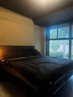 Kingsize bed: 200 bij 210 (NXTDAY T.W.V. €6500,-), Ophalen, Verstelbaar, Zwart, Tweepersoons