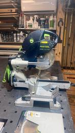 Festool kapex KS 120 EB. Incl 3 nieuwe zaagbladen., Gebruikt, 70 mm of meer, Ophalen of Verzenden, Afkortzaag