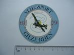 sticker oud GILZE RIJEN airport vliegtuig PIPER luchthaven, Verzamelen, Verzenden, Zo goed als nieuw, Bedrijf of Vereniging