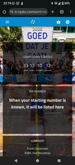 Halve marathon Eindhoven, Tickets en Kaartjes, Eén persoon, Oktober