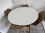 Eettafel en salontafel te koop, Huis en Inrichting, Tafels | Salontafels, 50 tot 100 cm, Rond, Zo goed als nieuw, Minder dan 50 cm