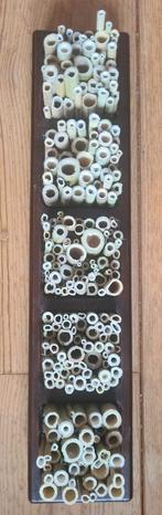 Bijenhotel, insectenhotel, hout & bamboe (model zouba), Ophalen of Verzenden, Nieuw