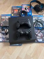 Playstation 4 met 2 controllers spellen en headseat, Spelcomputers en Games, Spelcomputers | Sony PlayStation 4, Met games, Met 2 controllers