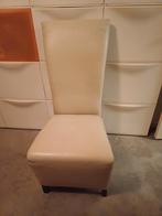 4 leren eetkamerstoelen., Ophalen, Gebruikt, 50 tot 100 cm, Vier personen