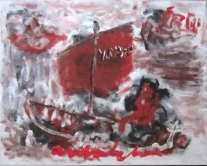 ===grote collectie doeken=====Anton Heyboer 1924-2005===, Antiek en Kunst, Kunst | Schilderijen | Modern, Ophalen