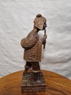 Handgesneden houten fluitspeler | 28 cm | Etnische decoratie, Antiek en Kunst, Kunst | Beelden en Houtsnijwerken, Ophalen of Verzenden