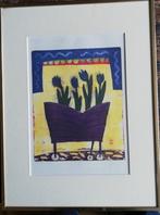 Eliza Kopec(1960), 'Fleurs du Paradis'. 30/40 cm., Ophalen