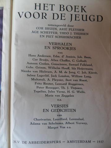 Het boek voor de jeugd: versjes en sprookjes (1937) beschikbaar voor biedingen