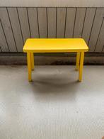 Geel Houten Bankje - Leuk voor Kinderen!, Huis en Inrichting, Ophalen, Minder dan 50 cm, Gebruikt, Overige typen