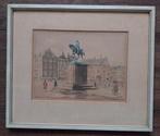 Van Wolde (XXe) - Buitenhof Den Haag - Tekening - 1950, Antiek en Kunst, Ophalen