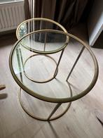 Light&Living gouden Bijzettafels DUARTE set van 2, Huis en Inrichting, Ophalen, Minder dan 55 cm, Gebruikt, Metaal of Aluminium