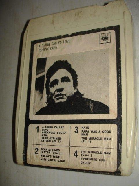 Johnny Cash- A thing called love- CBS- 8-TRACK CASSETTE-, Verzenden, Gebruikt, 1 bandje