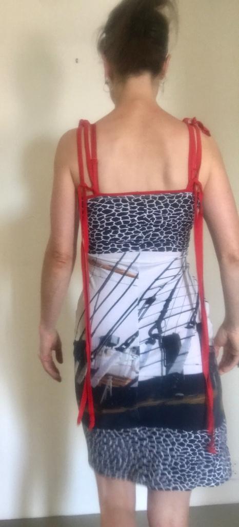 SAIL jurk ontworpen door Rivka Diatlowicki - S - uniek!, Kleding | Dames, Jurken, Nieuw, Maat 36 (S), Blauw, Boven de knie, Ophalen of Verzenden