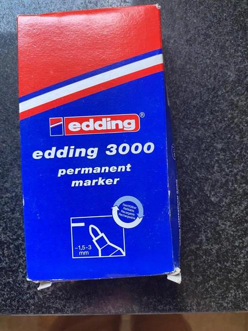 10 stuks Edding 3000 permanent marker rood, Diversen, Schrijfwaren, Nieuw, Ophalen
