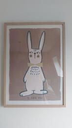 Poster kinderkamer konijn 50x70, Ophalen of Verzenden