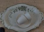Antiek Servies Schotel met Bloemmotief, Ophalen