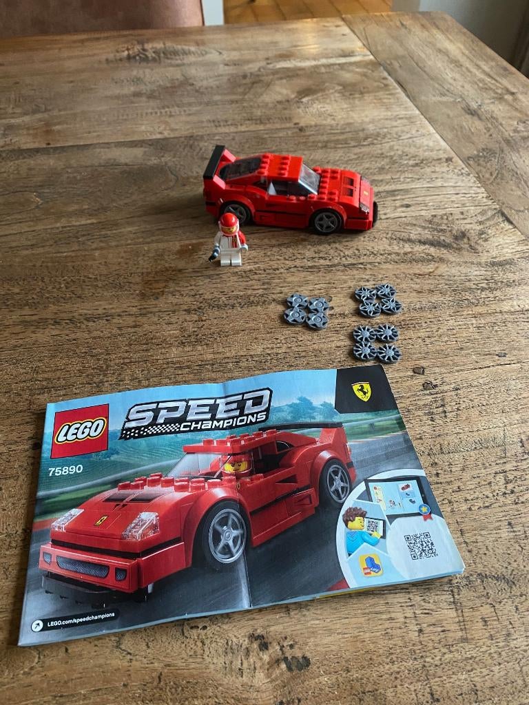 Lego Speedchampions 75890 Ferrari F40 Competizione, Kinderen en Baby's, Speelgoed | Duplo en Lego, Ophalen of Verzenden, Zo goed als nieuw