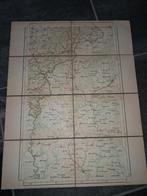 1922 militaire landkaart saint-vith, duitsland aangrenzend, Ophalen of Verzenden, 1800 tot 2000, Landkaart