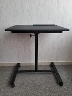Laptop tafel met verstelbare tafel stuk, Computers en Software, Laptoptafels, Ophalen, Zo goed als nieuw, In hoogte verstelbaar