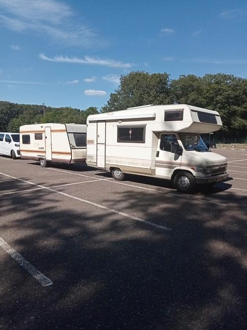 Fiat 290 1991 camper, Auto's, Bestelauto's, Particulier, Fiat, Diesel, Geïmporteerd, Overige kleuren, Blauw, Ophalen