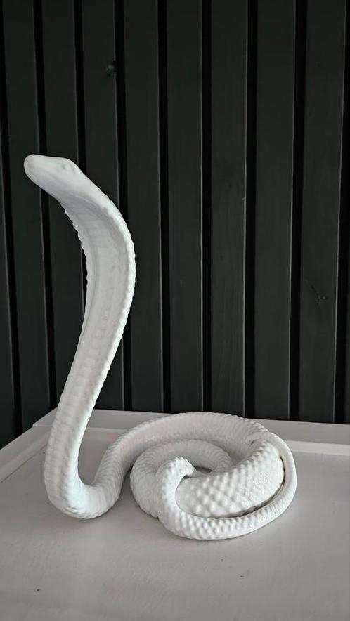Beeld Cobra / slang - Keramiek - 30cm - Jaren "70., Antiek en Kunst, Kunst | Designobjecten, Ophalen