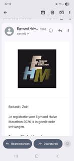 Te koop: Ticket Egmond Halve marathon, Tickets en Kaartjes, Eén persoon, Overige soorten