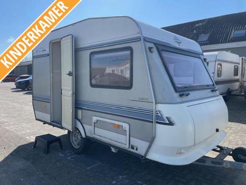 Hobby Classic 350 TK 1995; 2xtreinzit stapelbed; tent+luifel, Caravans en Kamperen, Caravans, Bedrijf, tot en met 4, 500 - 750 kg