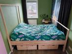 GJÖRA bed - IKEA - 140x200 - inclusief opbergbakken - ZGAN, Huis en Inrichting, Slaapkamer | Bedden, Ophalen, Beige, Tweepersoons