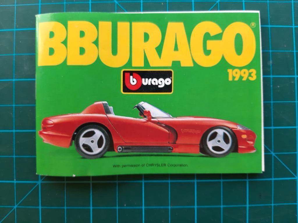 catalogus Bburago 1993 model autootjes., Ophalen of Verzenden, Gebruikt, Auto, Bburago