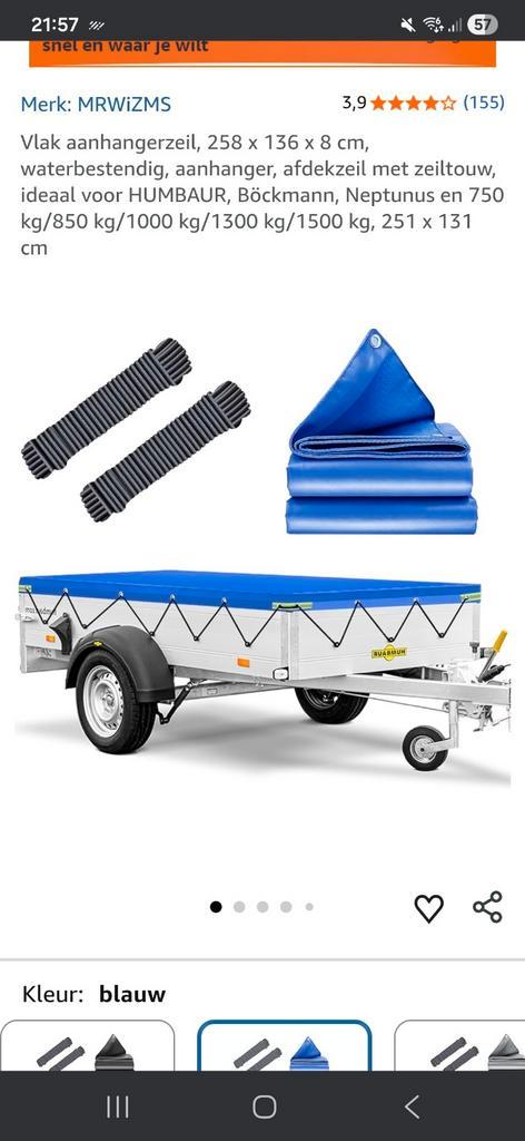 Aanhanger zeil, Watersport en Boten, Kano's, Overige typen, Eén persoon, Ophalen