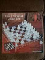Schaak en dam spel. Crystal Game set 2 in 1, Een of twee spelers, Ophalen of Verzenden, Zo goed als nieuw