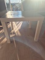 Wit vierkant tafeltje, Gebruikt, 50 tot 100 cm, Vierkant, 50 tot 100 cm