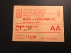 Ticket Ajax v Fenerbahce 1968 europacup, Verzamelen, Ophalen of Verzenden, Zo goed als nieuw, Ajax