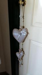 Deurkoord / Sleutelhanger <> KRAAMKADO <> Stoffen HARTJES, Ophalen of Verzenden, Nieuw