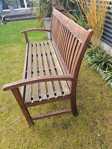 Houten Tuinbank 140 cm breed  beschikbaar voor biedingen