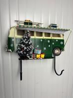 Retro Bus met luifel kerst metalen wandbord Groen, Ophalen of Verzenden, Nieuw