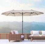 XXL Parasol met Handzwengel weerbestendig nieuw in doos, Tuin en Terras, Parasols, Nieuw, Ophalen of Verzenden, A, A