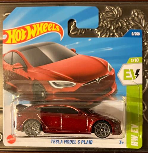 Hot Wheels Tesla Model S Plaid Hotwheels, Hobby en Vrije tijd, Modelauto's | Overige schalen, Nieuw, Ophalen of Verzenden