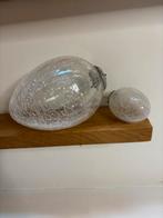 Set ovale craquele glazen heksenballen 2 stuks, Ophalen of Verzenden