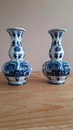 Delfts blauw vasen hand painted, Antiek en Kunst, Antiek | Vazen, Ophalen