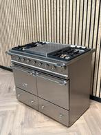 Luxe Lacanche 100cm fornuis Inox dubbele oven + Coup de Feu, Hete lucht, 60 cm of meer, Ophalen of Verzenden, Gas