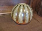 Vintage jaren 60 fat lava vaas oranje pompoen vaas 16cm hoog, Ophalen of Verzenden