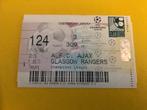 ⚽ Ticket CL Ajax - Glasgow Rangers 1996/1997 ⚽, Ophalen of Verzenden, Zo goed als nieuw, Ajax, Overige typen