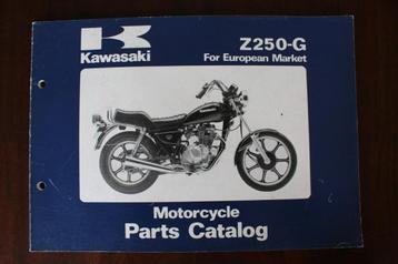 KAWASAKI Z250G 1981 parts catalogue Z250 G2 G3 beschikbaar voor biedingen