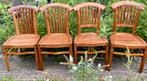 4 vintage stoelen jaren 60 Teakhouten Stoelen, Ophalen