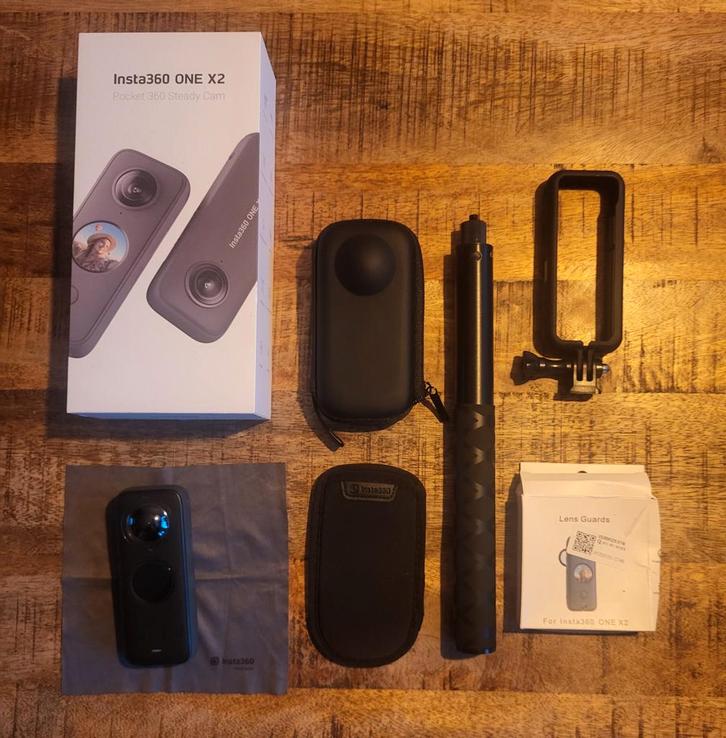 Insta360 ONE X2 - 360 graden camera, Audio, Tv en Foto, Actiecamera's, Zo goed als nieuw, Overige merken, Ophalen of Verzenden