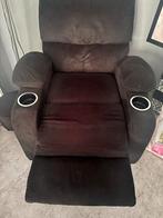 Relaxstoel met bekerhouders, Ophalen of Verzenden, Gebruikt, Stof, 75 tot 100 cm